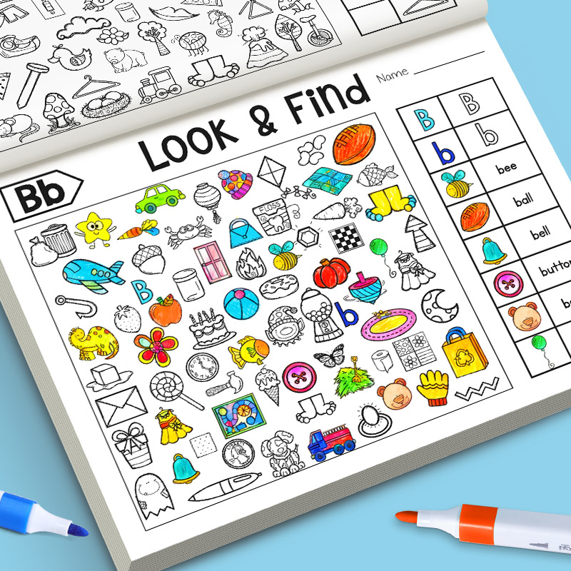 Game Educational For Kids Free - Kids Finding Item Fun Coloring Book