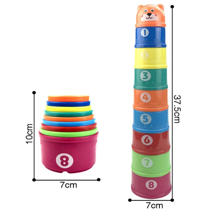 Game Educational For Kids Free - Baby Toys Stacking Cup Cartoon Early