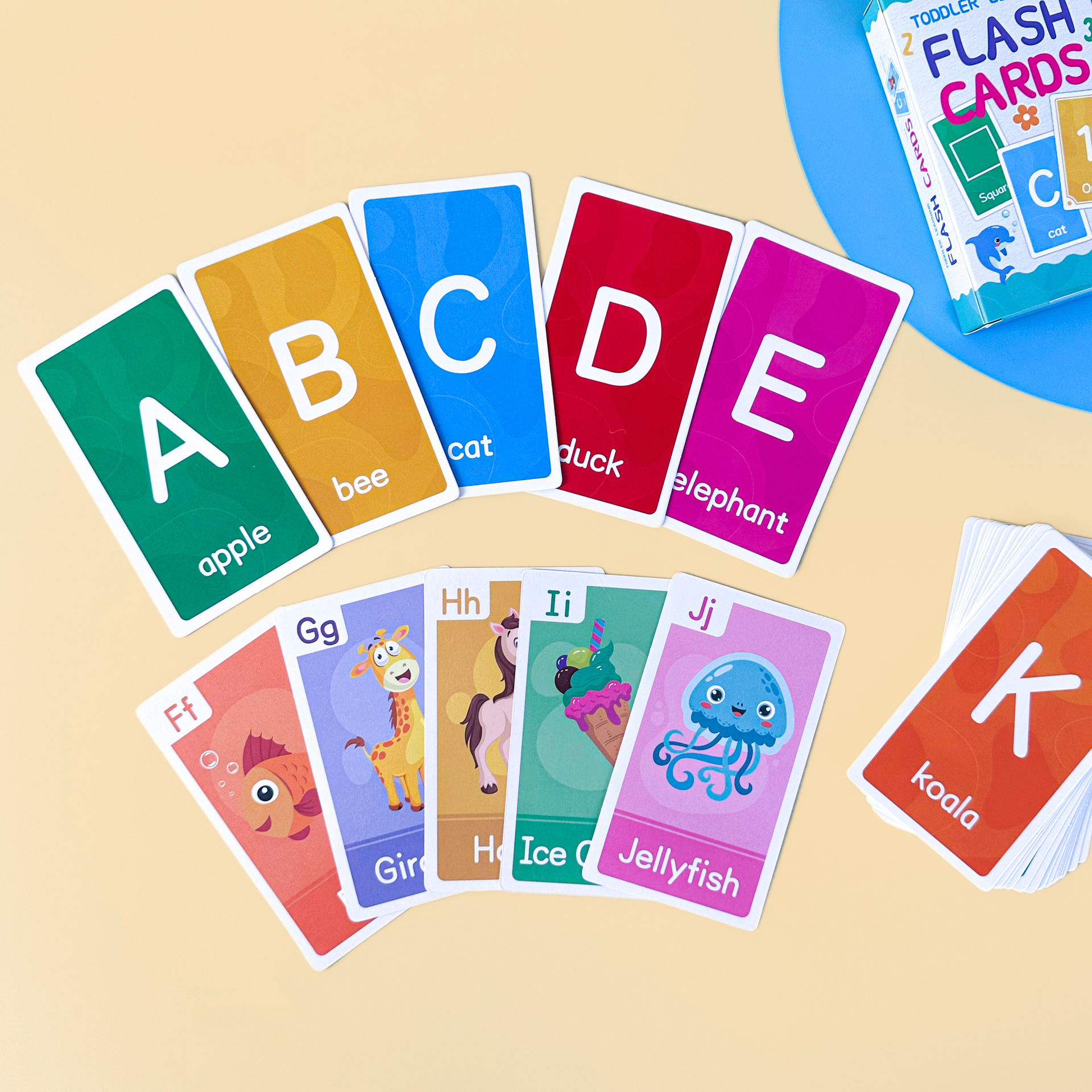 58 Pcs ABC Alphabet Flashcards - Game Educational For Kids Free ulasan dan harga