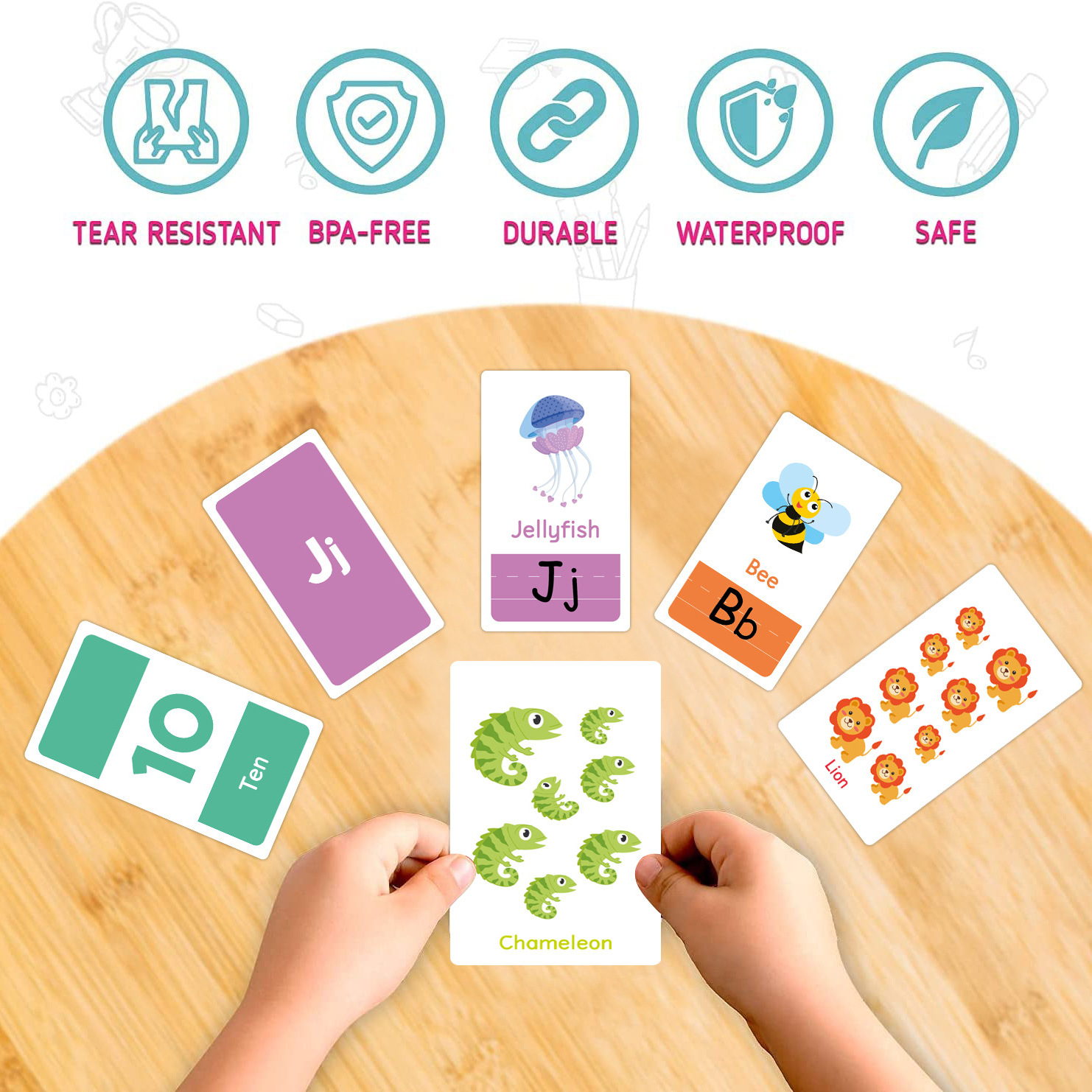 58 Pcs ABC Alphabet Flashcards - Game Educational For Kids Free ulasan dan harga