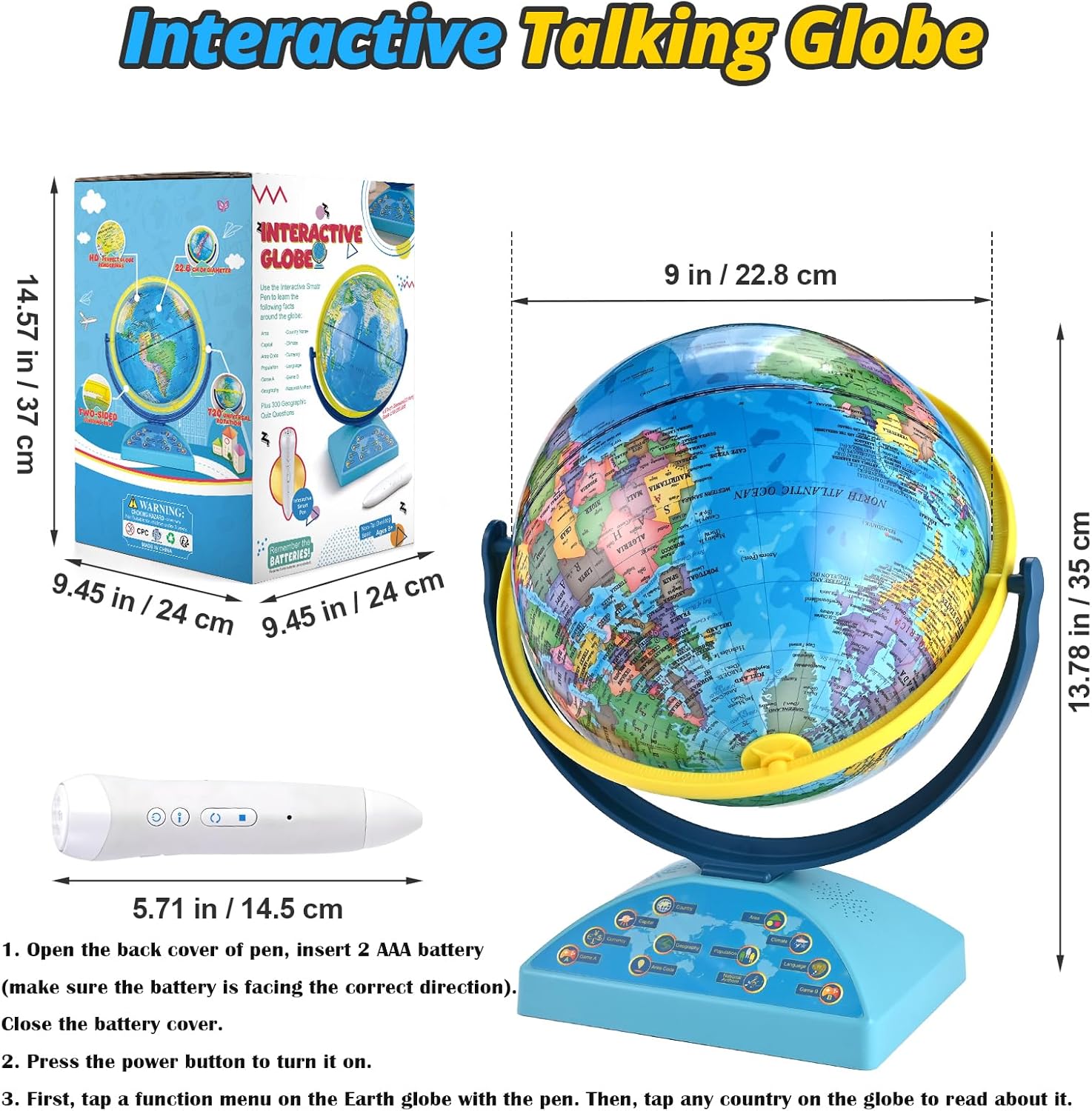 Interactive Globe for Kids Age - Game Educational For Kids Free ulasan dan harga