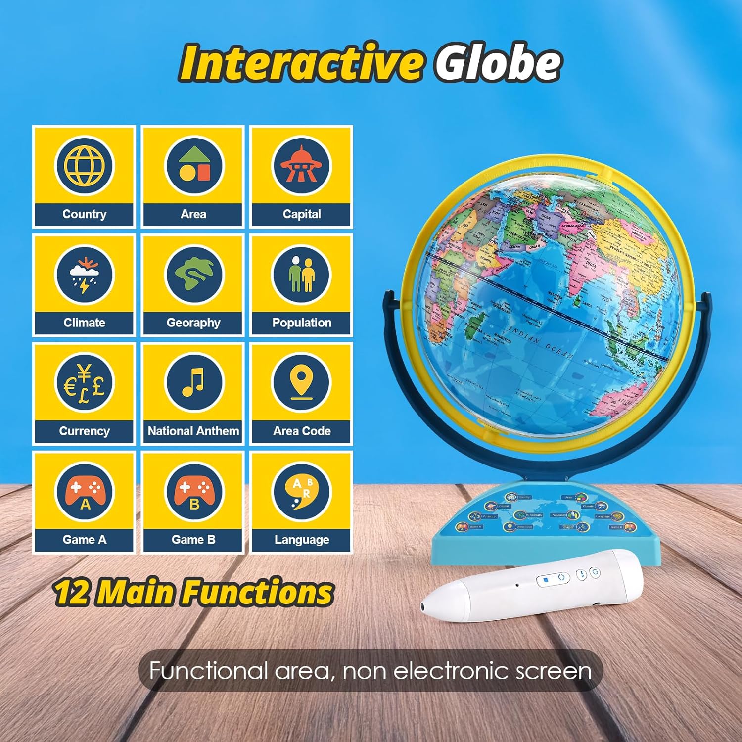 Interactive Globe for Kids Age - Game Educational For Kids Free ulasan dan harga