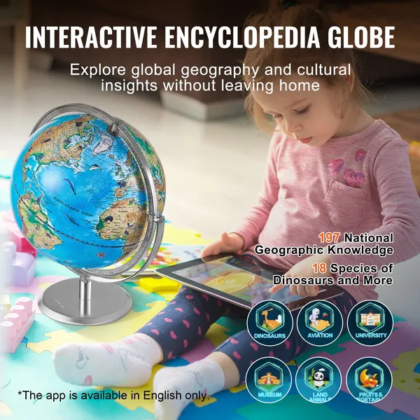 VEVOR Educational Globe for Ki - Globe Interactive Light ulasan dan harga