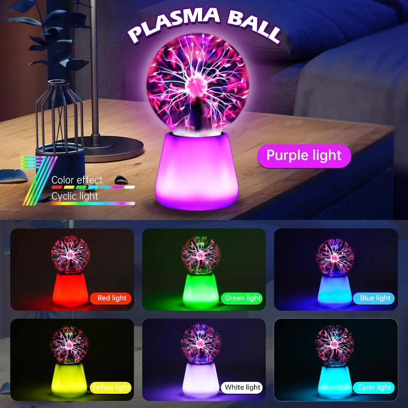 Plasma Ball Lamp Interactive T - Globe Interactive Light ulasan dan harga