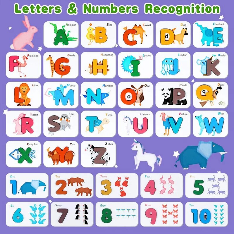 Montessori Alphabet Numbers Fl - Kids Educational - Alphabet Numbers & More ulasan dan harga