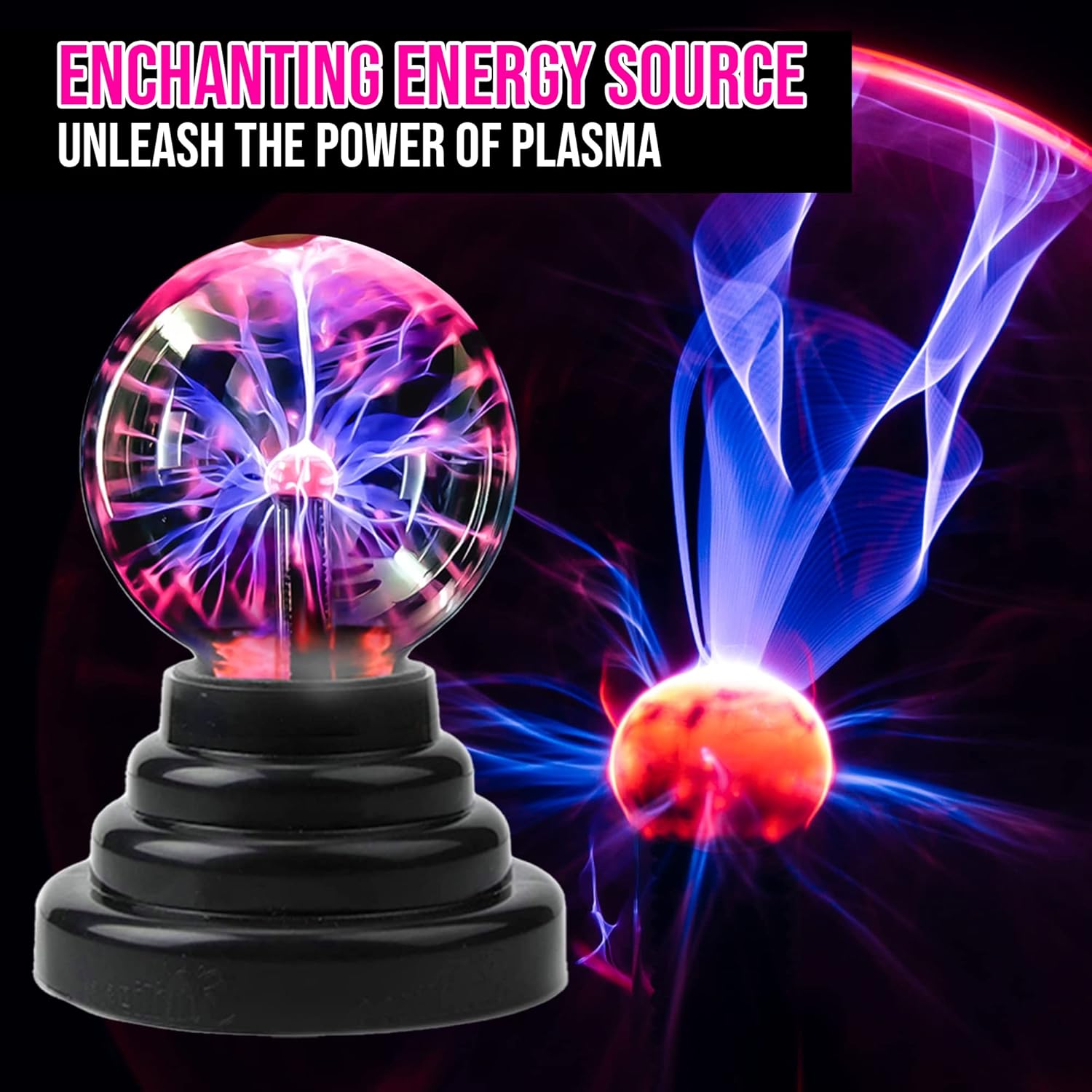 Plasma Ball Lamp, Activated St - Globe Interactive Light ulasan dan harga