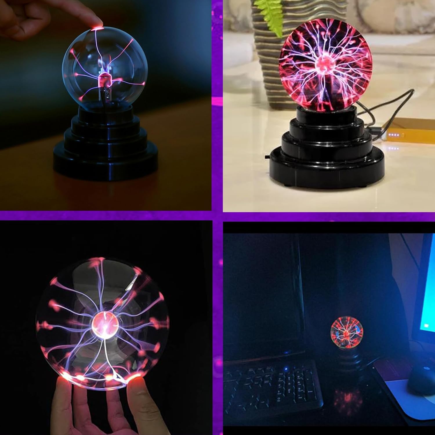 Plasma Ball Lamp, Activated St - Globe Interactive Light ulasan dan harga