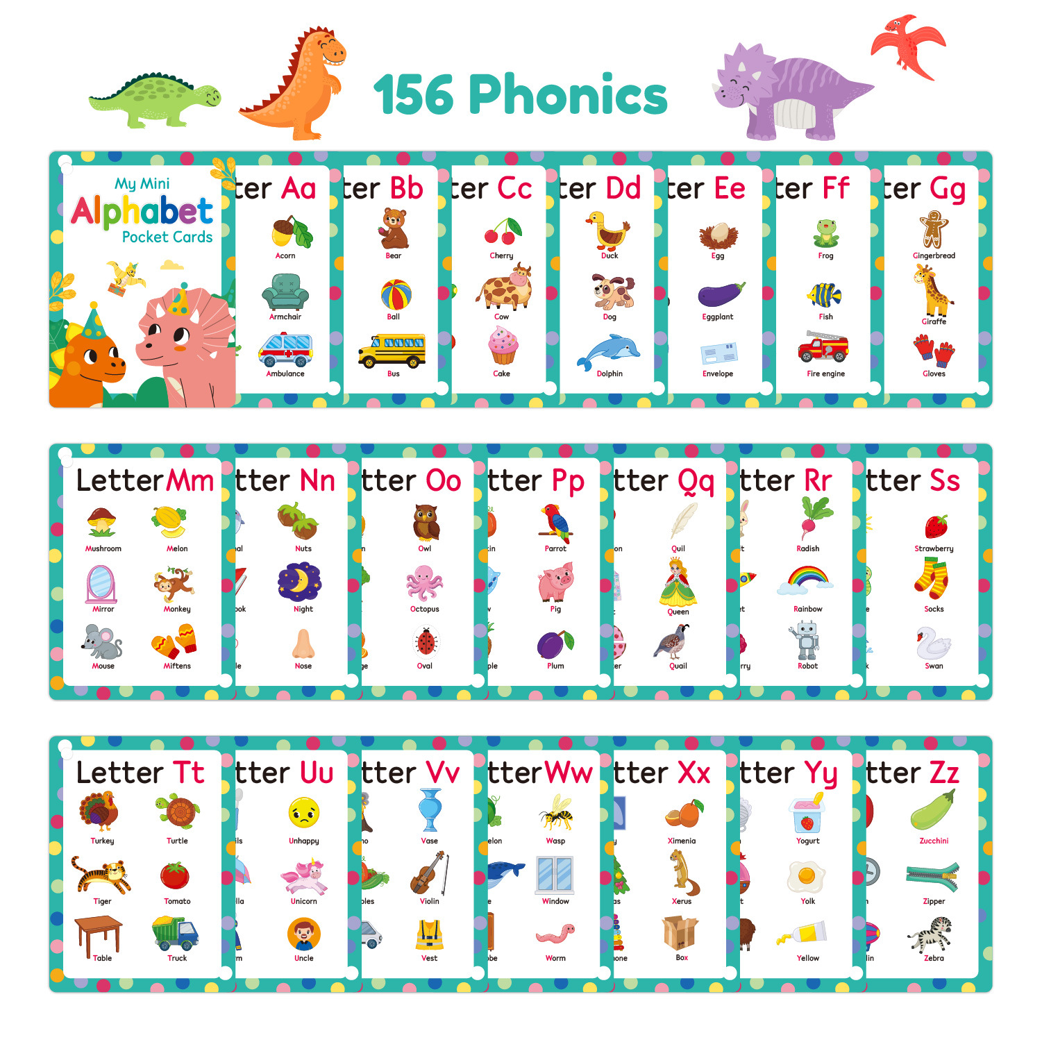ABC Phonics Flash Cards for Ki - Abc Kids Early Education ulasan dan harga