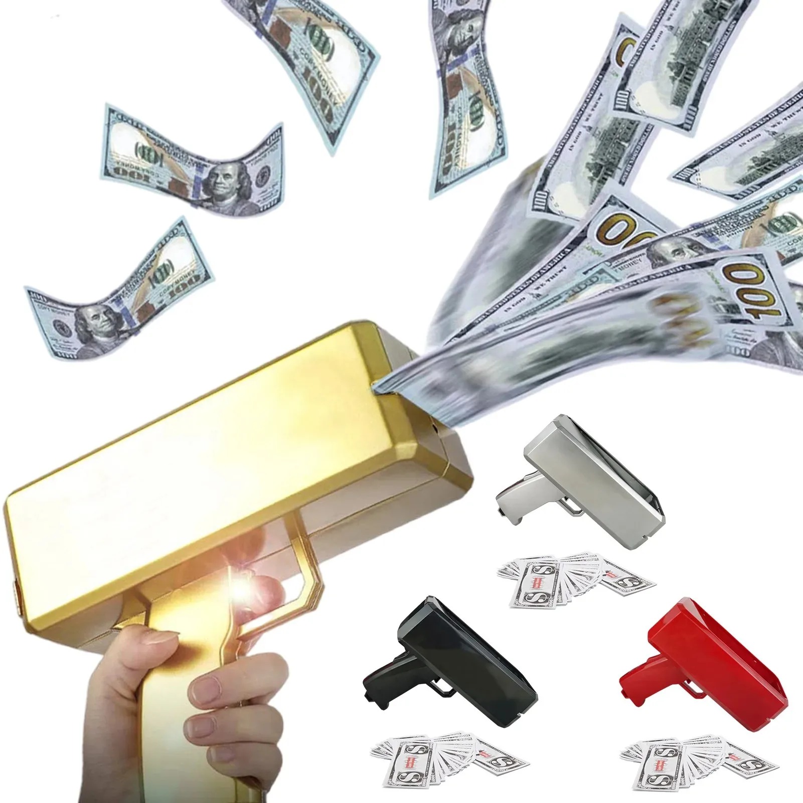 Shoot Money Gun Toy Funny Part - Kids Education Money ulasan dan harga