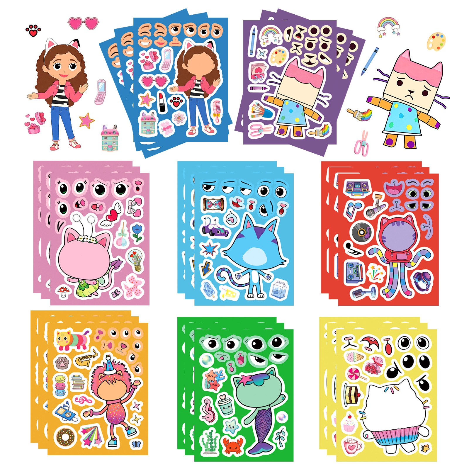 8/16Sheets Gabby's Dollhouse M - Game Educational For Kids Free ulasan dan harga