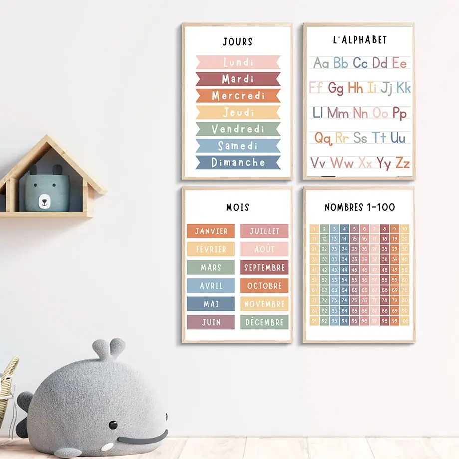 English French Number Alphabet - Kids Educational - Alphabet Numbers & More ulasan dan harga