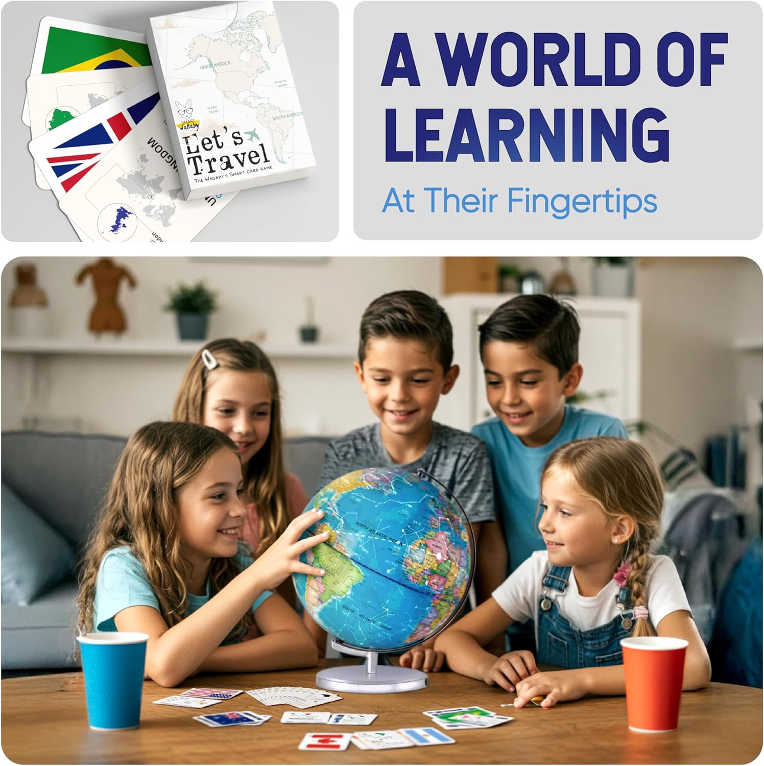 9 Inch Illuminated Educational - Globe Interactive Light ulasan dan harga
