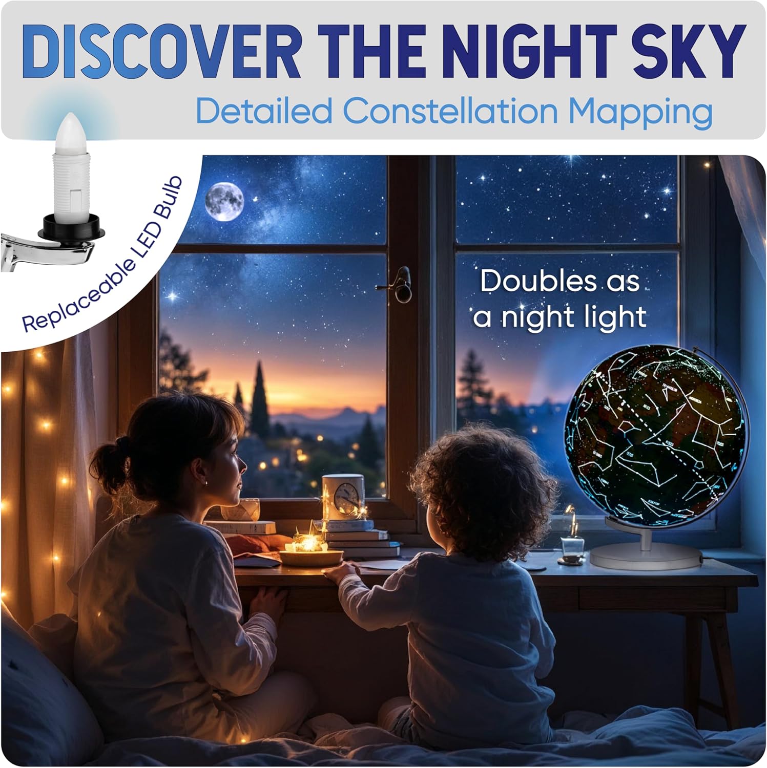 9 Inch Illuminated Educational - Globe Interactive Light ulasan dan harga