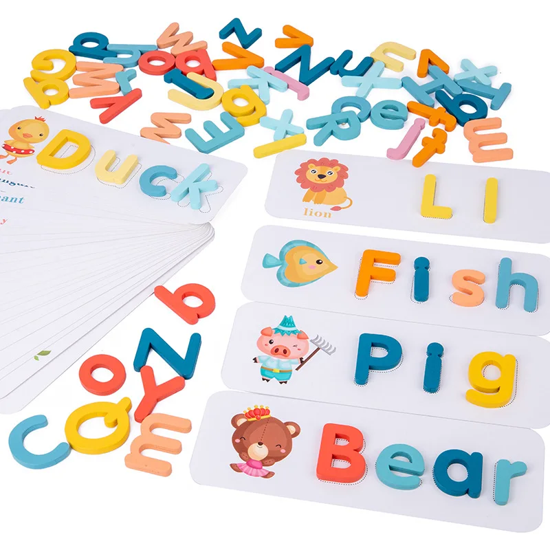 Children's Wooden Montessori E - Kids Educational Games Learn English ulasan dan harga