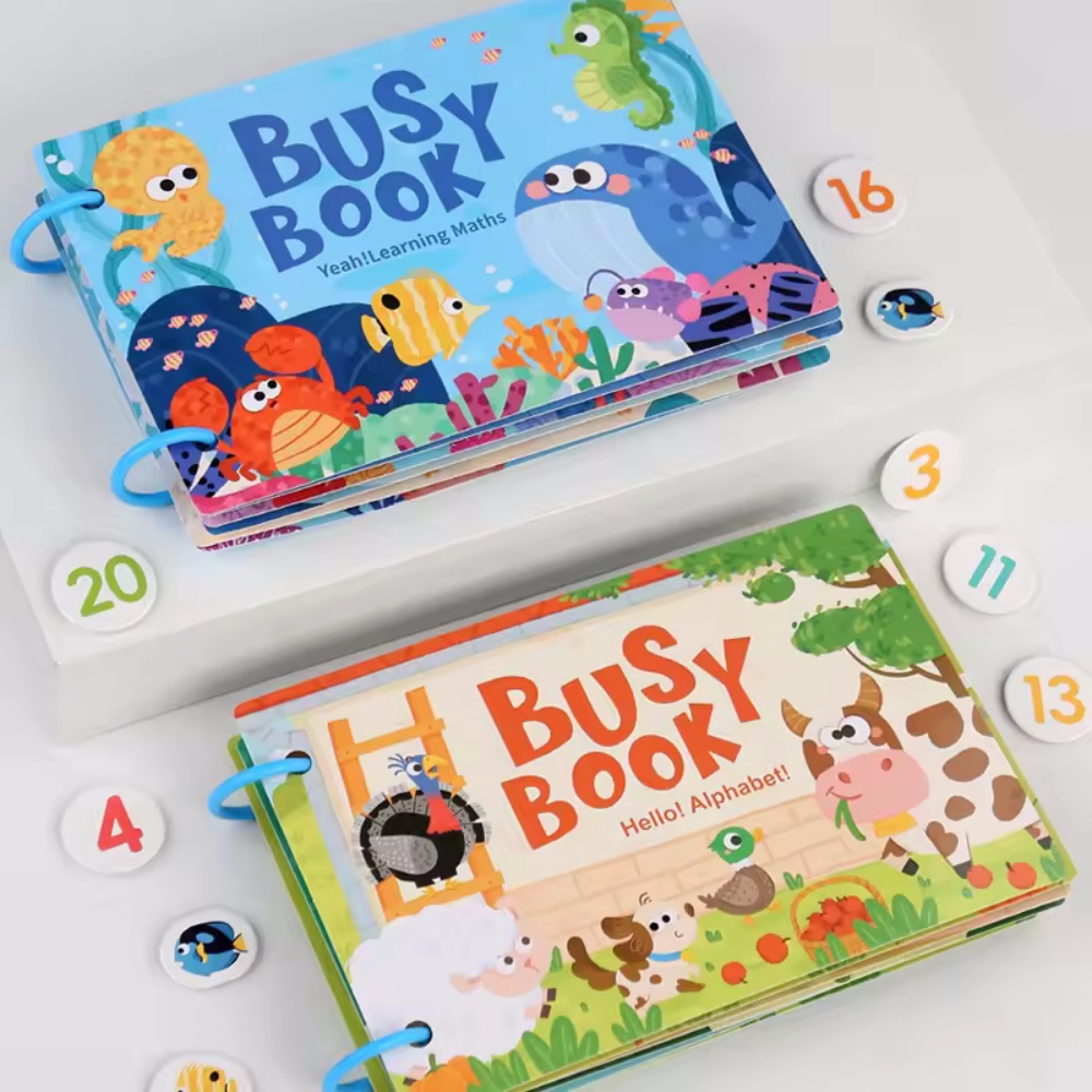 Busy Book Sticker Quiet Book f - Kids Educational Games Learn English ulasan dan harga