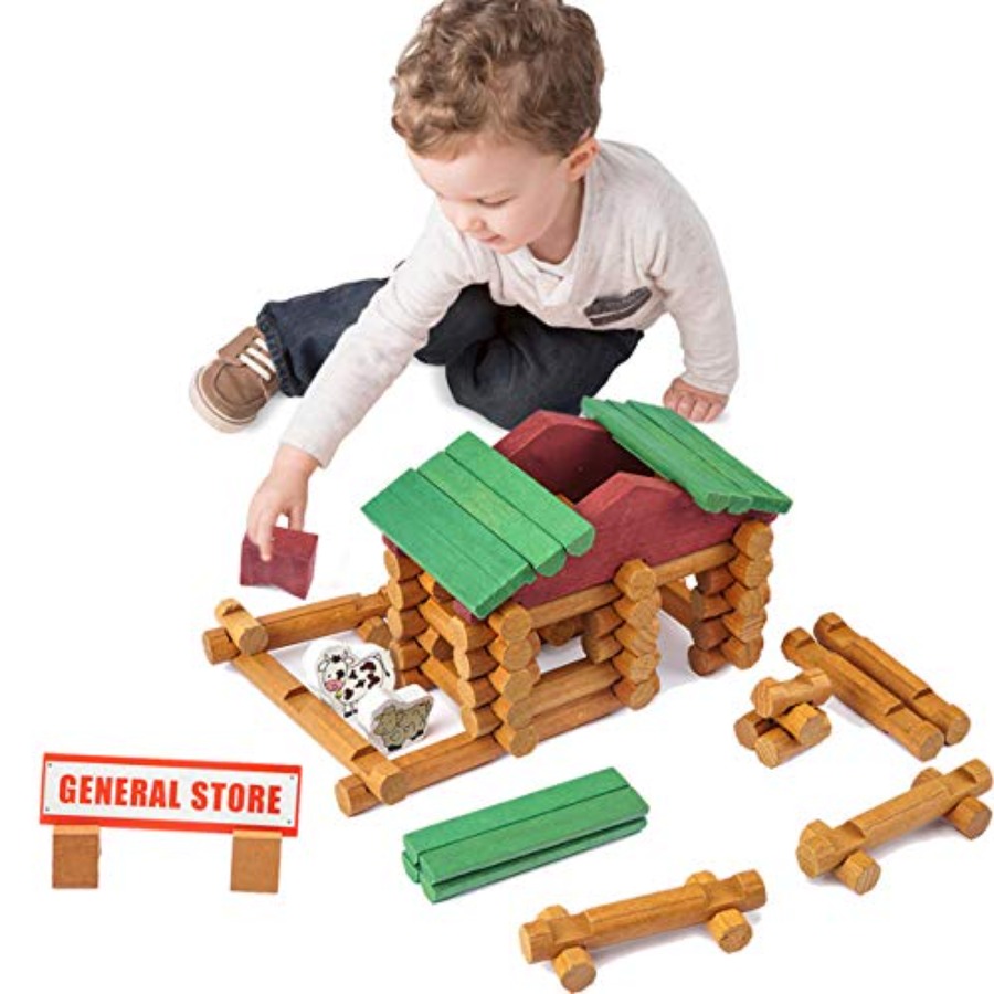 170 PCS Classic Building Log T - Kids Education Login ulasan dan harga