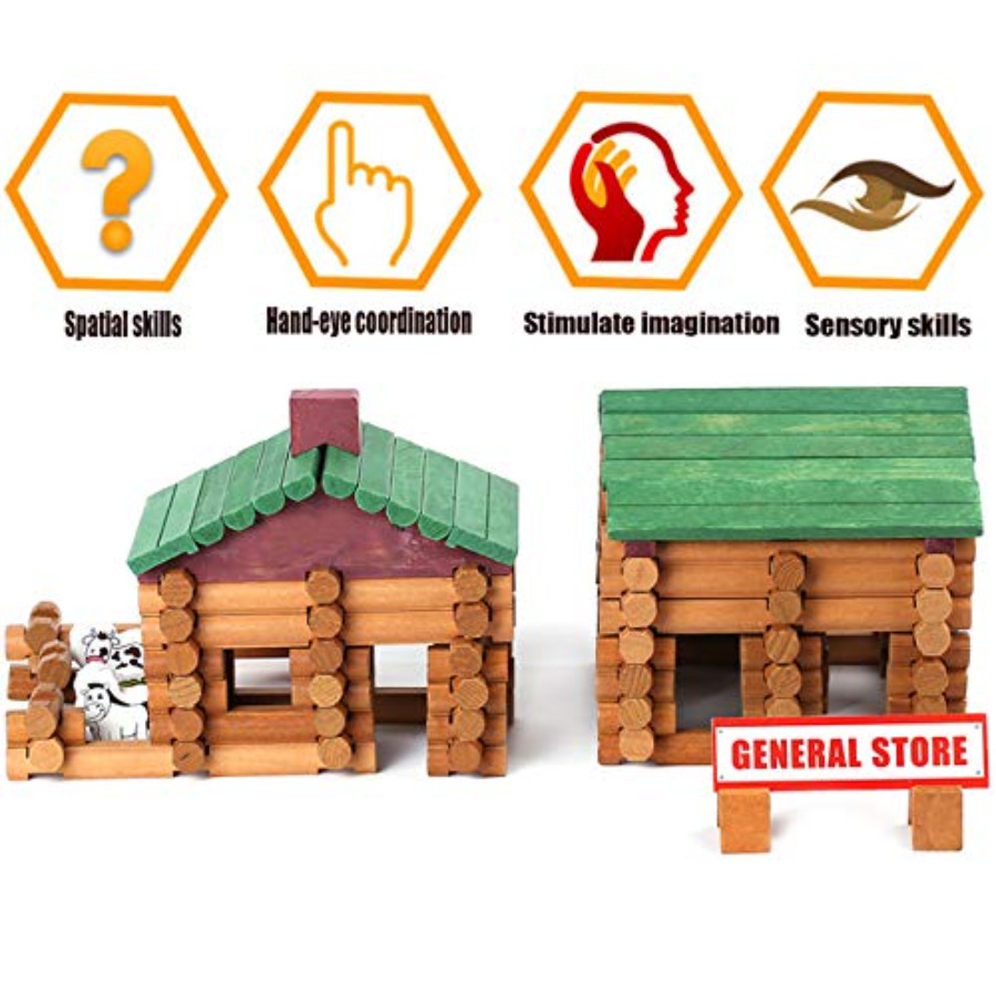 170 PCS Classic Building Log T - Kids Education Login ulasan dan harga