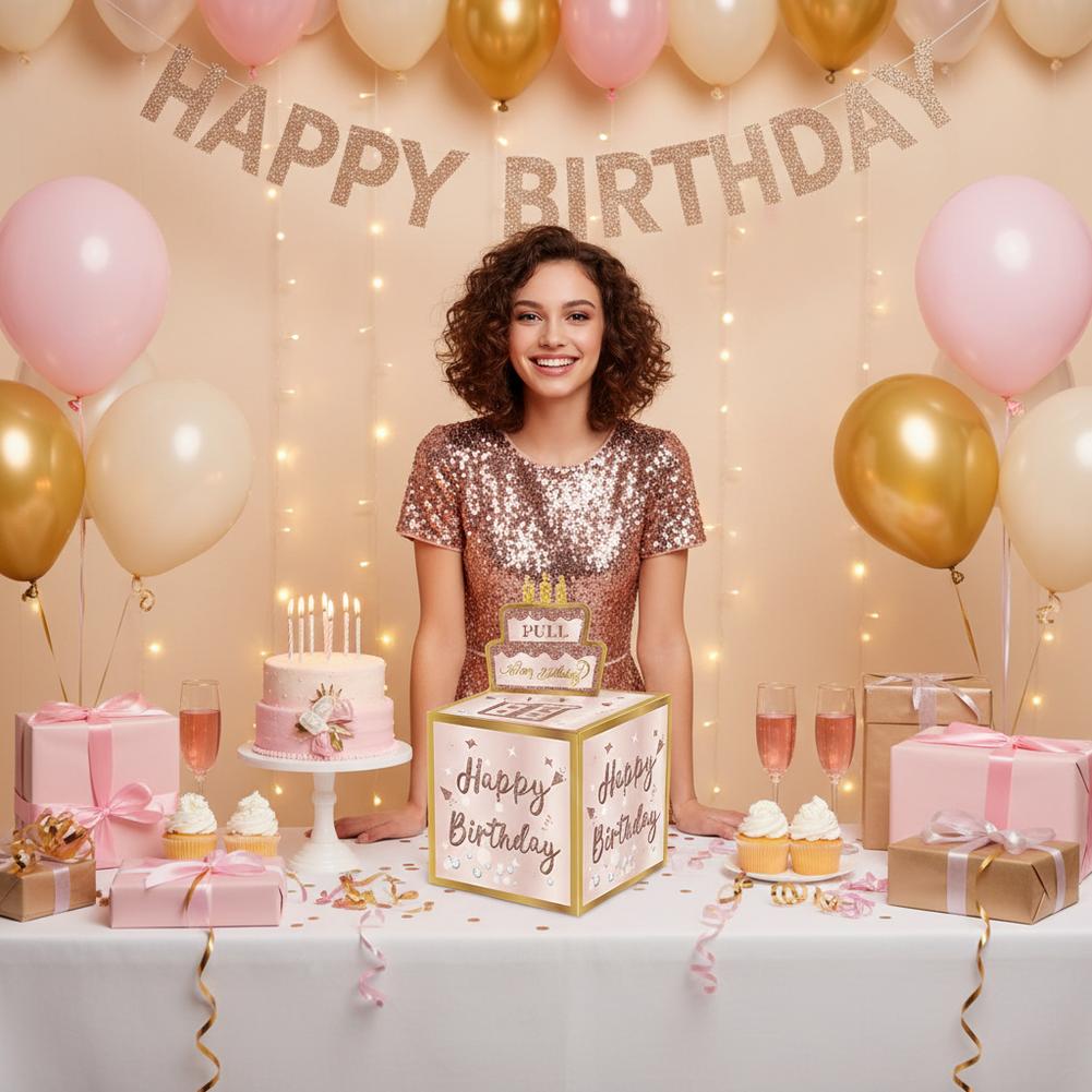 Pink Gold Birthday DIY Money B - Kids Education Money ulasan dan harga