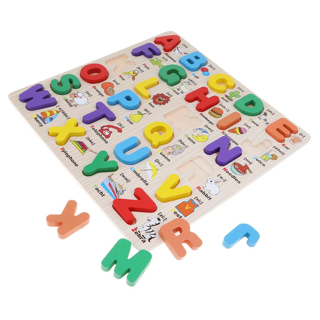 Wooden Letter Puzzle ABC Educa - Abc Kids Early Education ulasan dan harga