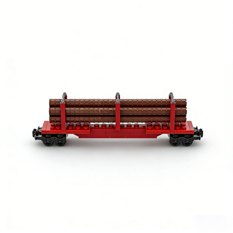 224pcs MOC Skeleton Log Train  - Kids Education Login ulasan dan harga