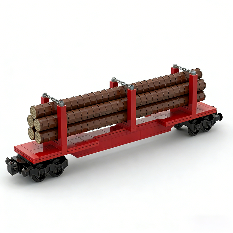 224pcs MOC Skeleton Log Train  - Kids Education Login ulasan dan harga