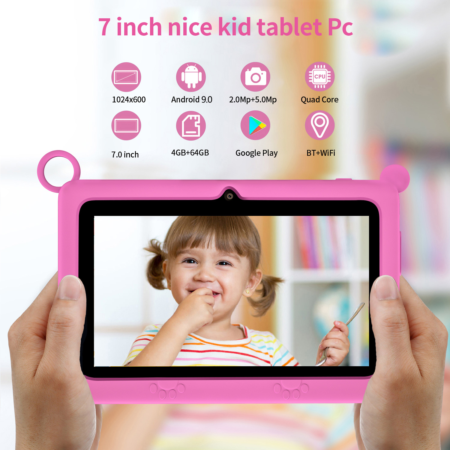 BDF Children's tablet New 7 In - Kids Educational Games Learn English ulasan dan harga