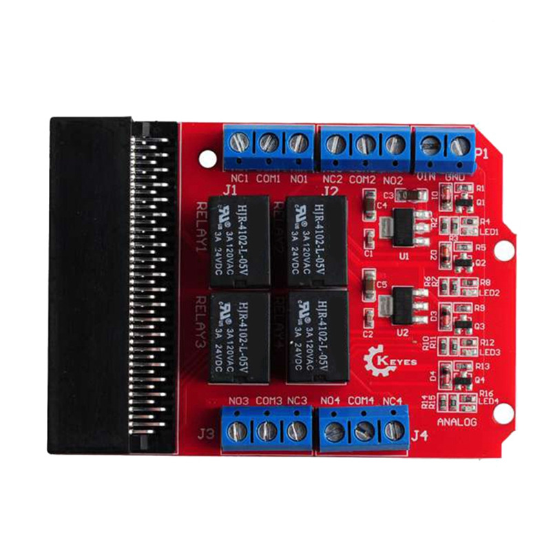Microbit 4 Channel Relay Modul - Kids Education Channel ulasan dan harga