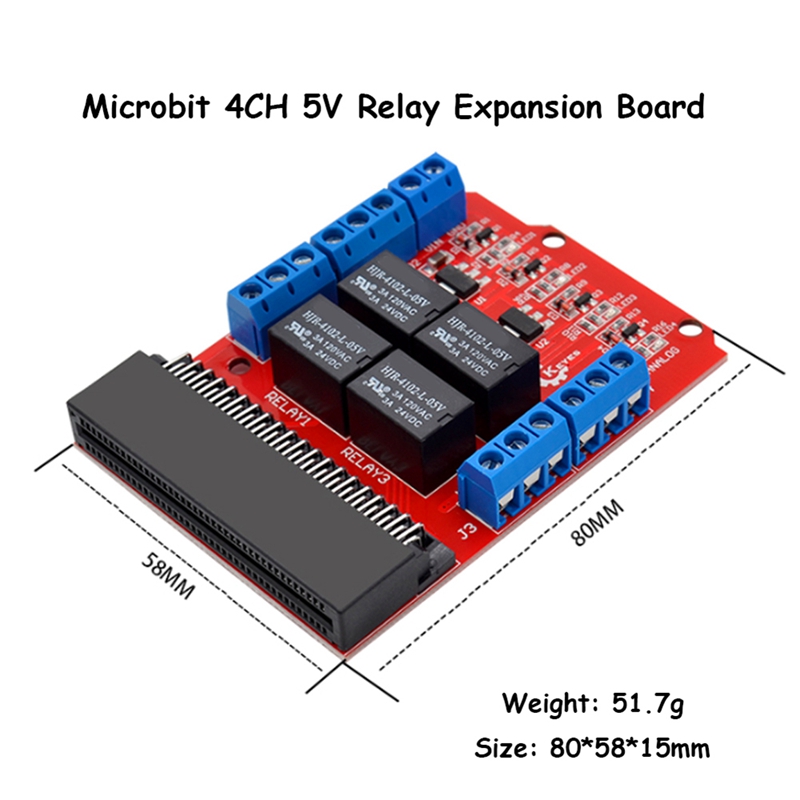 Microbit 4 Channel Relay Modul - Kids Education Channel ulasan dan harga