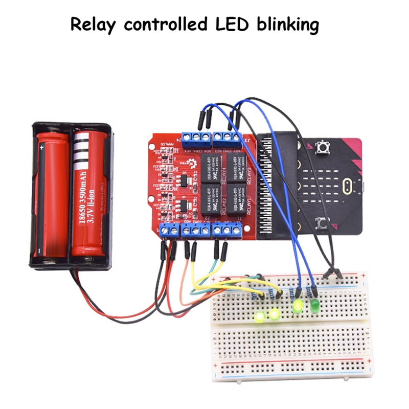 Microbit 4 Channel Relay Modul - Kids Education Channel ulasan dan harga