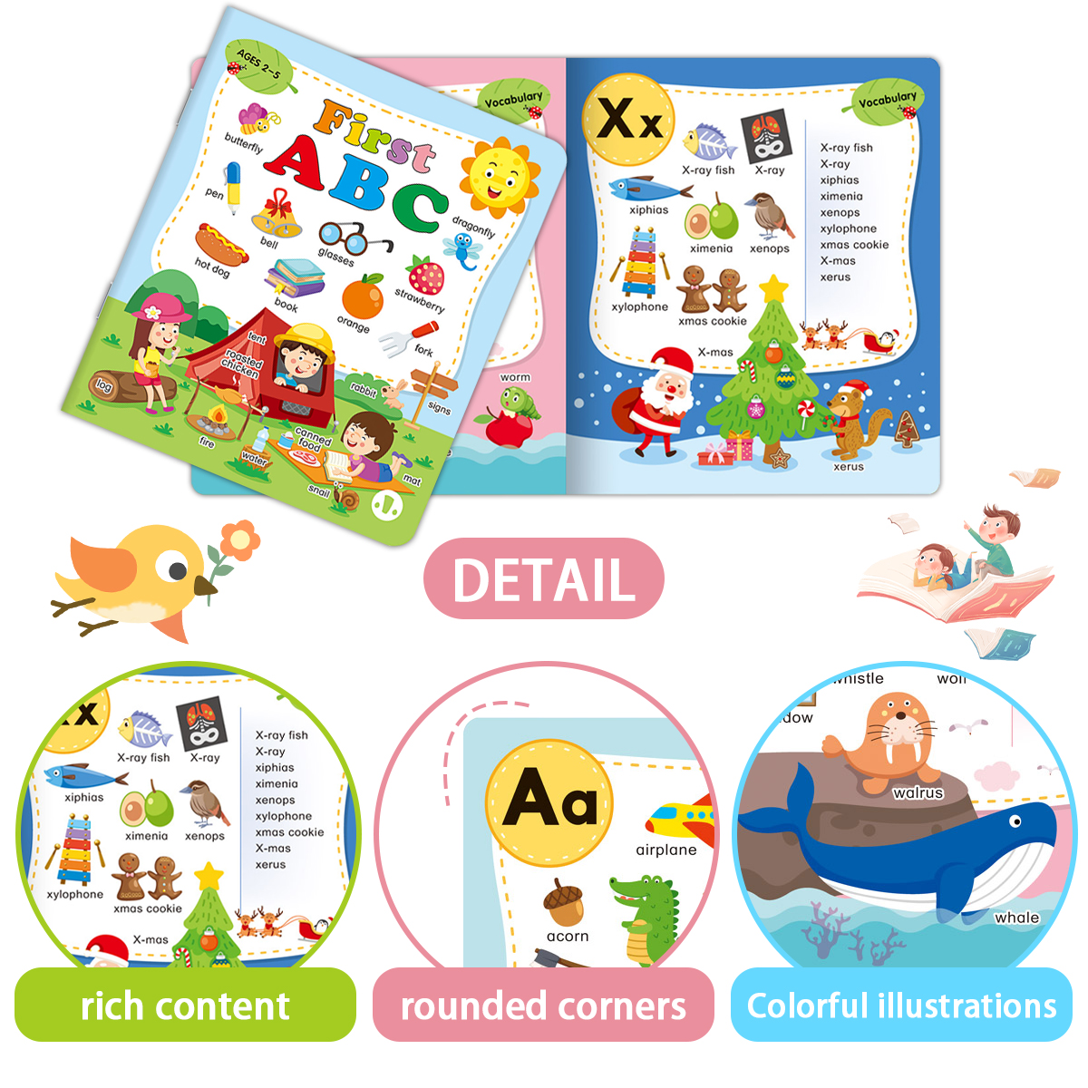 First ABC Alphabet Book for Ki - Abc Kids Early Education ulasan dan harga