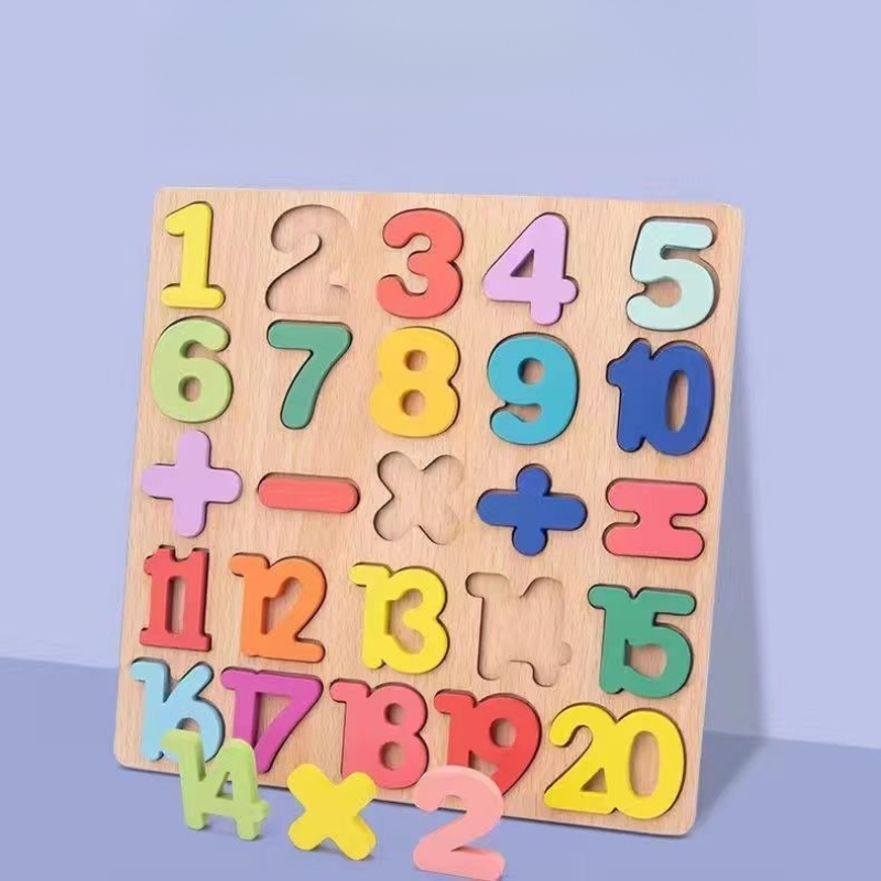 Wooden Alphabet Puzzle Board N - Kids Educational - Alphabet Numbers & More ulasan dan harga