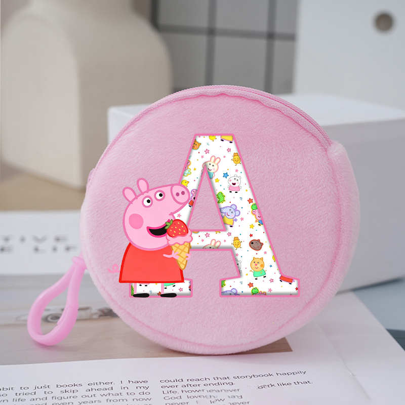 Peppas Pig Coin Purse Keychain - Kids Education Money ulasan dan harga
