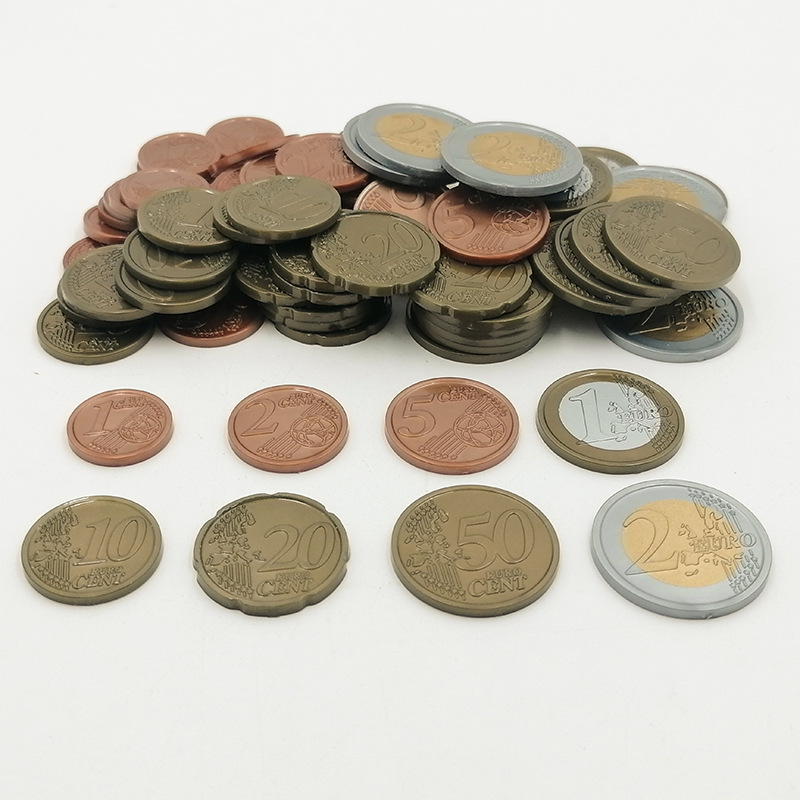 160PCS Plastic Euro Coin Playi - Kids Education Money ulasan dan harga