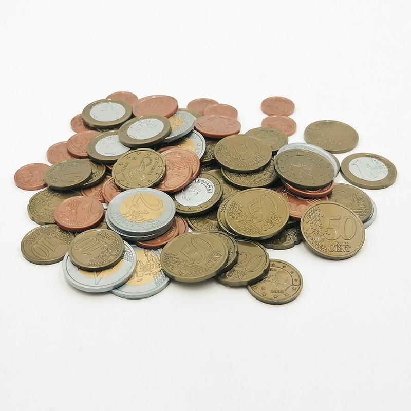 160PCS Plastic Euro Coin Playi - Kids Education Money ulasan dan harga