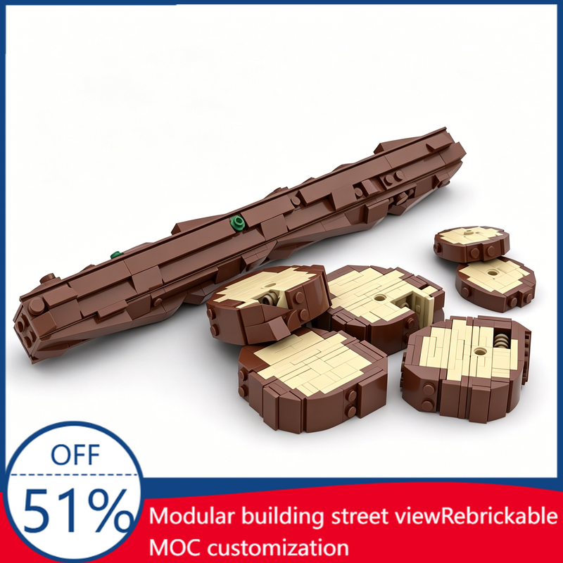 333PCS MOC Large Variety Logs  - Kids Education Login ulasan dan harga