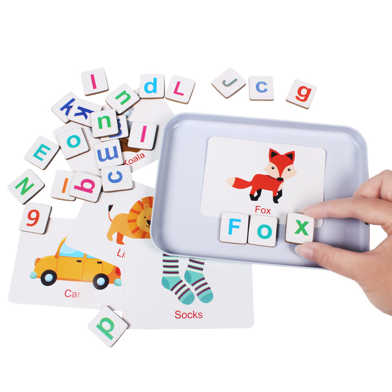 Wooden Puzzle Flash Cards Game - Kids Educational Games Learn English ulasan dan harga