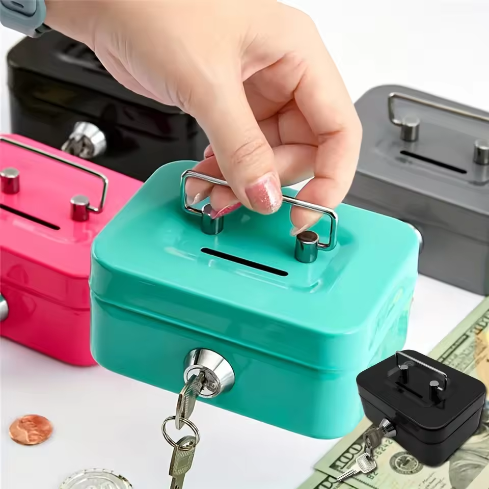 Metal Money Saving Box with Ke - Kids Education Money ulasan dan harga