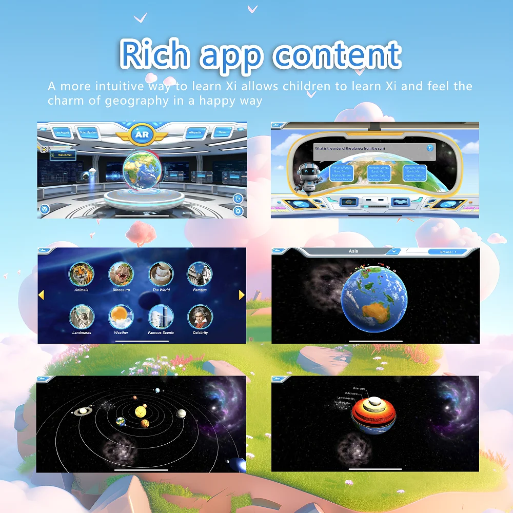 AR Interactive Smart Globe Kid - Globe Interactive Light ulasan dan harga