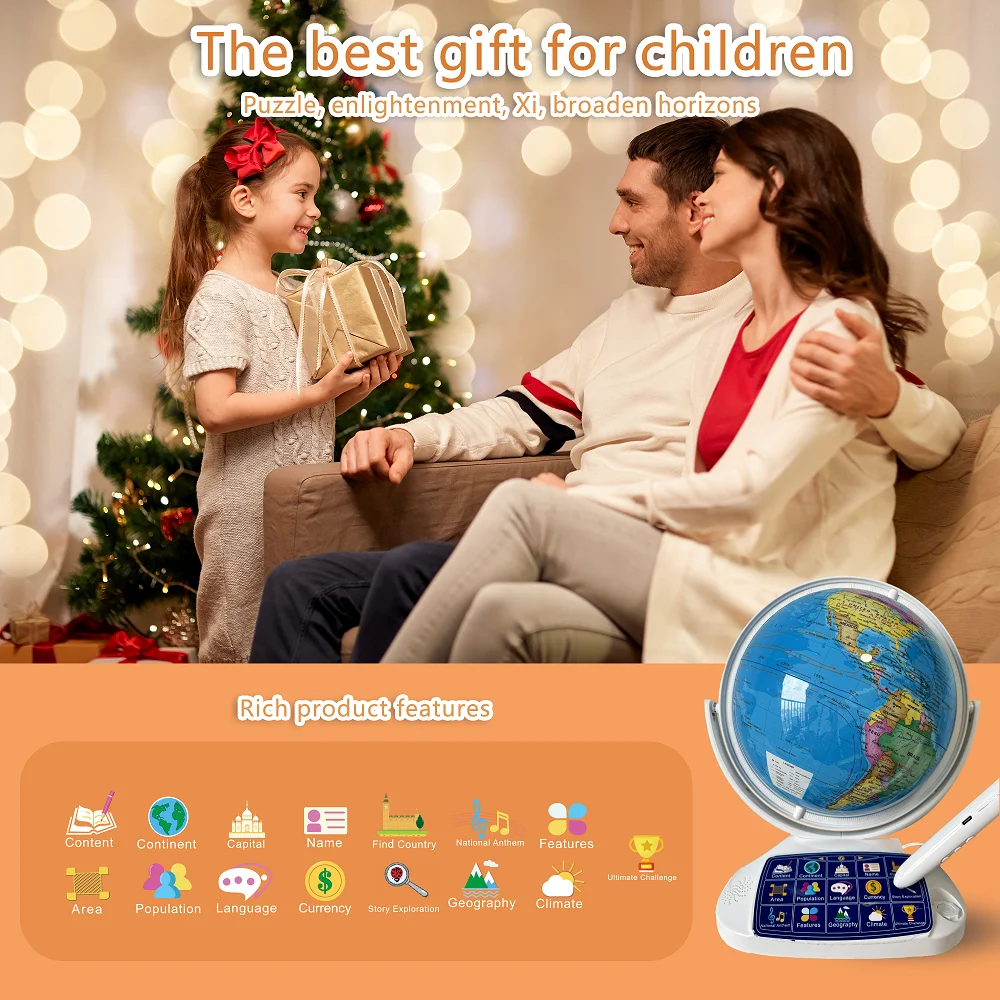 AR Interactive Smart Globe Kid - Globe Interactive Light ulasan dan harga