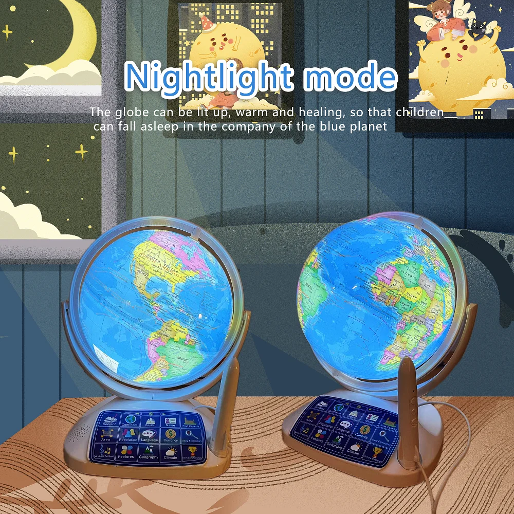 AR Interactive Smart Globe Kid - Globe Interactive Light ulasan dan harga