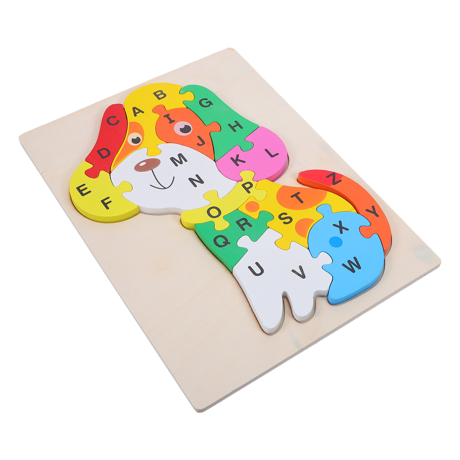 1Set Wooden Alphabet Puzzle Do - Abc Kids Early Education ulasan dan harga